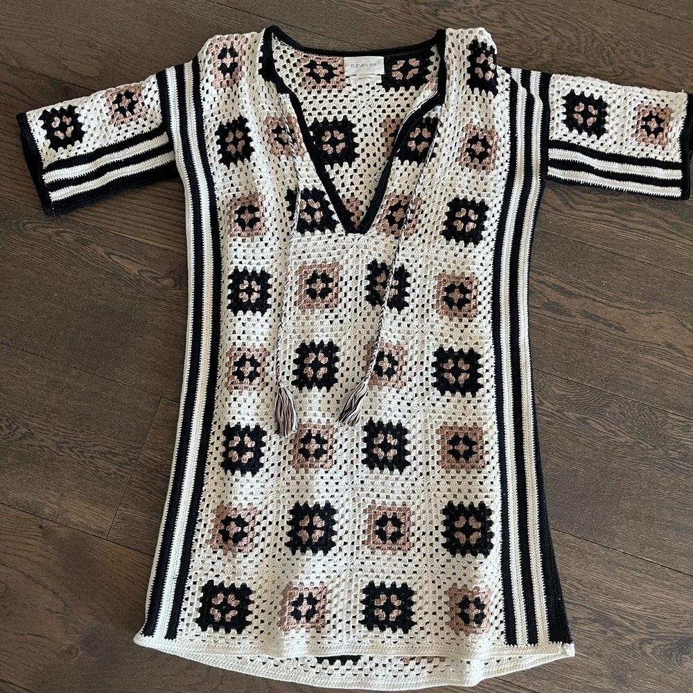 Eleven Six Tia Tunic Crochet Dress